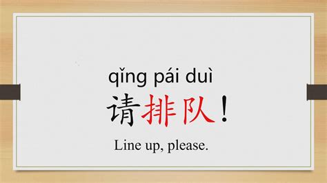 排 แปล|Chinese Word: 排